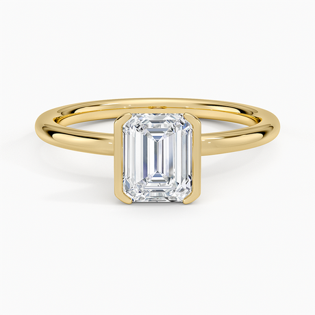 Annika Half Bezel Solitaire Ring
