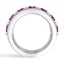 Luxe Capri Lab Pink and White Diamond Ring, smallview