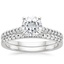 18KW Moissanite Sonora Diamond Bridal Set (1/4 ct. tw.), smalltop view