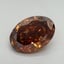 12.74 Ct. Fancy Vivid Orange Oval Lab Grown Diamond