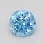 1.00 Ct. Fancy Vivid Blue Round Lab Grown Diamond