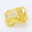 1.05 Ct. Fancy Vivid Yellow Radiant Lab Grown Diamond