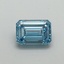 1.02 Ct. Fancy Vivid Blue Emerald Lab Grown Diamond