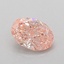 0.75 Ct. Fancy Vivid Pink Oval Lab Grown Diamond