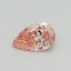 0.30 Ct. Fancy Vivid Pink Pear Lab Grown Diamond