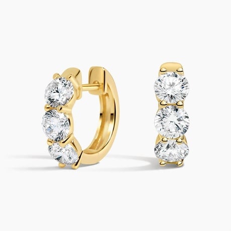 Zelda Lab Diamond Huggie Hoop Earrings (2 ct. tw.)