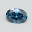 1.00 Ct. Fancy Vivid Blue Oval Lab Grown Diamond