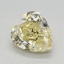 1.18 Ct. Fancy Intense Yellow Heart Lab Grown Diamond