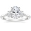 Platinum Stella Diamond Ring, smalltop view