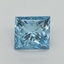 1.50 Ct. Fancy Vivid Blue Princess Lab Grown Diamond