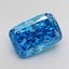 5.01 Ct. Fancy Vivid Blue Cushion Lab Grown Diamond