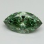 1.71 Ct. Fancy Vivid Green Marquise Lab Grown Diamond
