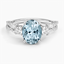 18K White Gold Luxe Willow Three Stone Diamond Ring (1/2 ct. tw.), smalltop view