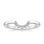 18K White Gold Lunette Diamond Ring (1/10 ct. tw.), smalltop view