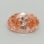 0.73 Ct. Fancy Vivid Pink Oval Lab Grown Diamond