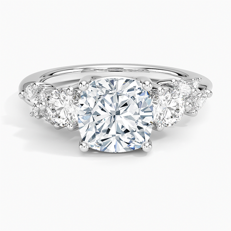 Platinum Arden Three Stone Diamond Ring