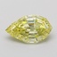 2.10 Ct. Fancy None Yellow Pear Lab Grown Diamond