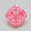 1.08 Ct. Fancy Vivid Pink Cushion Lab Grown Diamond