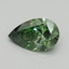 1.01 Ct. Fancy Vivid Green Pear Lab Grown Diamond