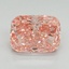 3.02 Ct. Fancy Vivid Pink Cushion Lab Grown Diamond