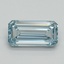 1.00 Ct. Fancy Vivid Blue Emerald Lab Grown Diamond