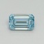 1.02 Ct. Fancy Vivid Blue Emerald Lab Grown Diamond