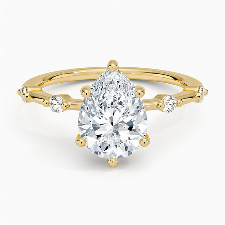 Aimee Solitaire with Hidden Halo Diamond Ring