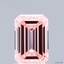 1.57 Ct. Fancy Vivid Pink Emerald Lab Grown Diamond
