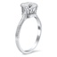 The Carmella Ring, smalltop view on a hand