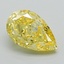 2.01 Ct. Fancy Vivid Yellow Pear Lab Grown Diamond