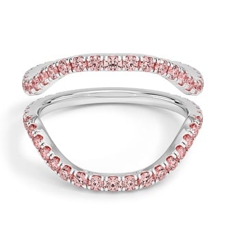 Custom Pink Diamond Nesting Ring Set