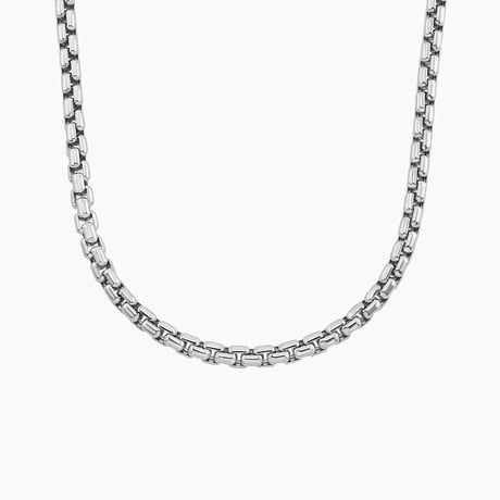 Riley Solid Rounded Box Chain Necklace (3.95mm)