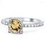 Custom Square Halo Eternity Ring