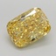 2.05 Ct. Fancy Vivid  Yellow Cushion Lab Grown Diamond
