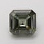 3.53 Ct. Fancy Deep Green Asscher Lab Grown Diamond