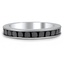 Custom Channel Set Black Diamond Wedding Ring