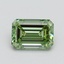 1.01 Ct. Fancy Vivid Pacific Green Emerald Lab Grown Diamond
