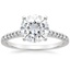 18K White Gold Sonora Diamond Ring, smalltop view