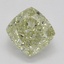 0.73 Ct. Fancy Light Brownish Greenish Yellow Cushion Diamond