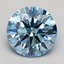 1.47 Ct. Fancy Intense Blue Round Lab Grown Diamond