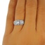 The Maelys Ring, smalltop view on a hand