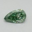 0.4 Ct. Fancy Vivid Pacific Green Pear Lab Grown Diamond