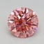 0.70 Ct. Fancy Vivid Pink Round Lab Grown Diamond