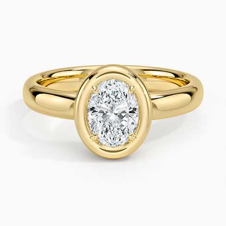 Andrea Bezel Prong Ring