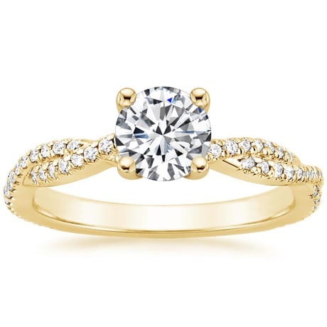 18K Yellow Gold Petite Luxe Twisted Vine Bridal Set (1/2 ct. tw.)