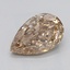 2.59 Ct. Light  Brown Pear Lab Grown Diamond
