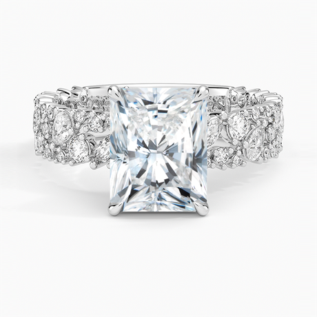 Unique Snow Inspired Diamond Ring