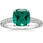 18K White Gold Hudson Engraved Diamond Ring, smalltop view