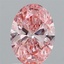 1.52 Ct. Fancy Vivid  Pink Oval Lab Grown Diamond
