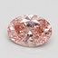 1.54 Ct. Fancy Intense Pink Oval Lab Grown Diamond